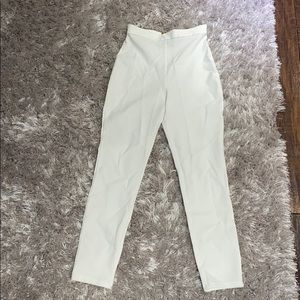 Meshki White High Waisted Pants
